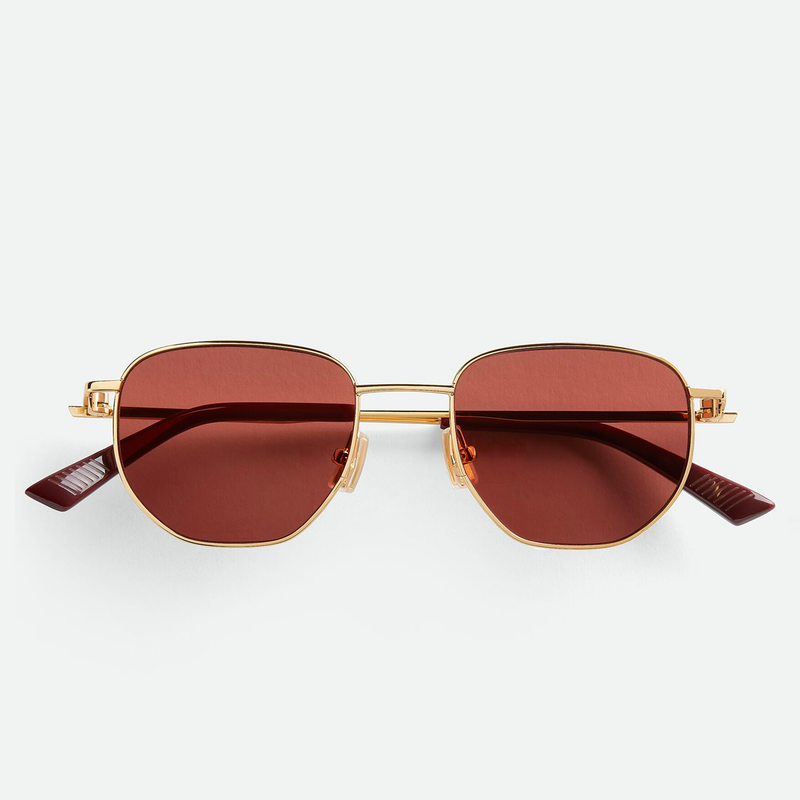 Split Panthos Sunglasses- Panthos sunglasses in metal.