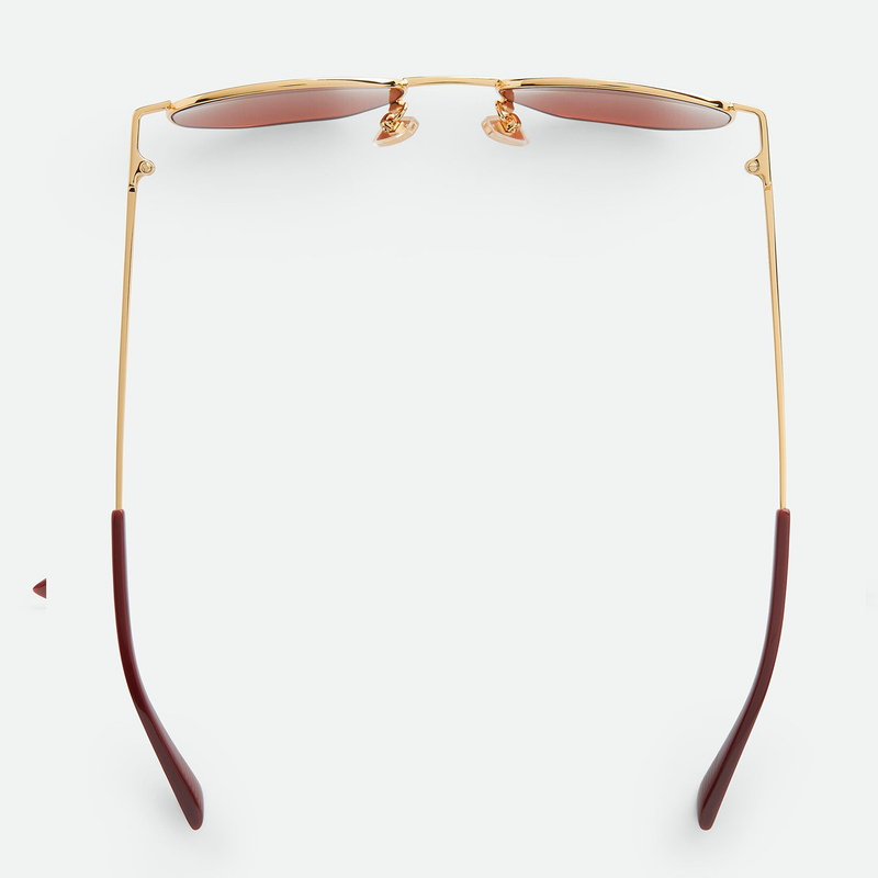 Split Panthos Sunglasses- Panthos sunglasses in metal.