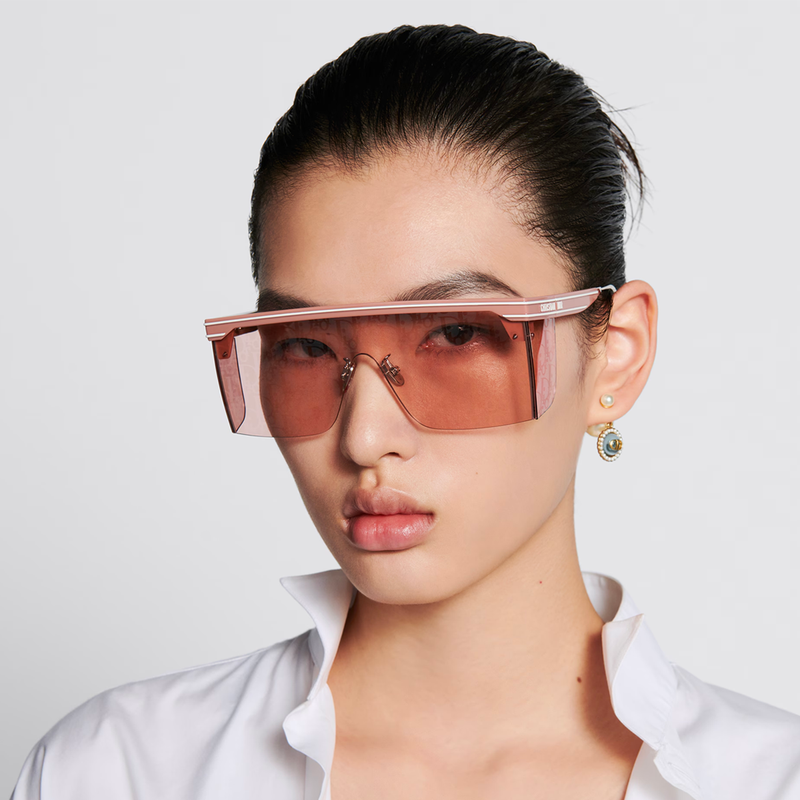 DiorClub M1U-Pink Dior Oblique Mask Sunglasses