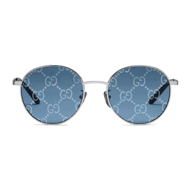 Round-frame sunglasses with GG lens